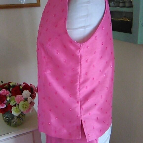 A J Clothing Co. Three Piece Cropped Pants Dressy Beaded Set - Picture 7 of 13